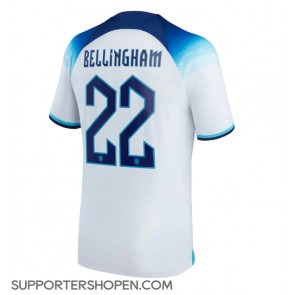 England Jude Bellingham #22 Hemma Matchtröja VM 2022 Kortärmad